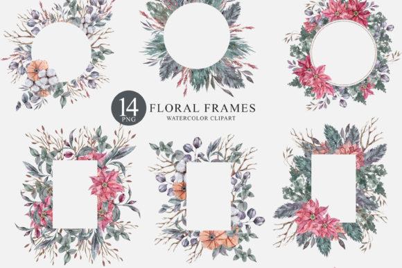 14 Watercolor Christmas Frames Clipart: A Guide to Cozy Holiday Design