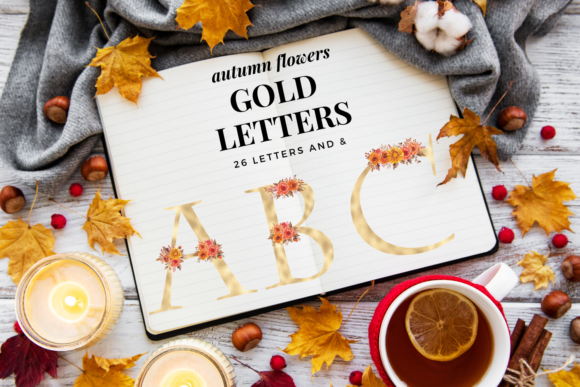 Autumn Gold Wedding Alphabet: A Practical Guide to Using Floral Gold Foil PNGs