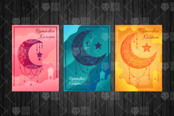 Enhancing Visual Communication with the Ramadan Kareem Moon Illustrations Set