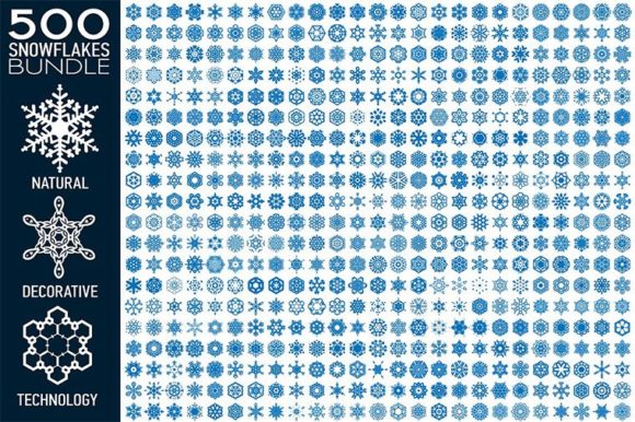 Integrating the 500 Vector Snowflakes Bundle into Professional Design Workflows