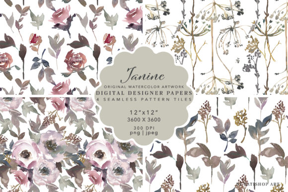 Seamless Pattern Collection: Repeatable Watercolor Assets