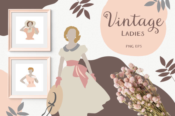 Vintage Woman Portraits Collection: Elevating Modern Design with Timeless Elegance
