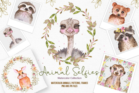 Watercolor Animal Selfies: Elevating DIY Projects and Event Stationery