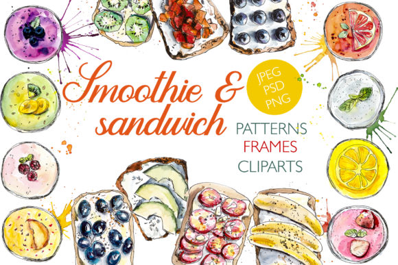 Watercolor Healthy Snack Assets: Integrating Hand-Painted Visuals into Creative Workflows